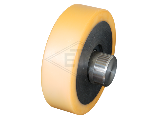 Rol VSL ø 100/M30x1 x 30 mm VU 93° / staal kern clamping lengte 24 mm, excentrisch as M30 x 1 buiten schroefdraad
