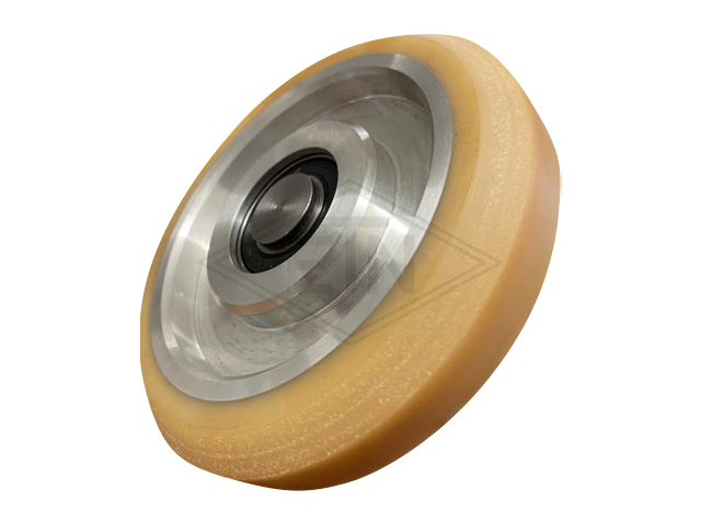 Rol VAL ø 125/17 x 30/14 mm VU 93° / aluminium kern clamping lengte 24 mm, as M16 buiten schroefdraad nu...