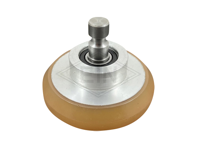 Rol VAL ø 97/17 x 43/26/10 mm VU 80° / aluminium kern met as en