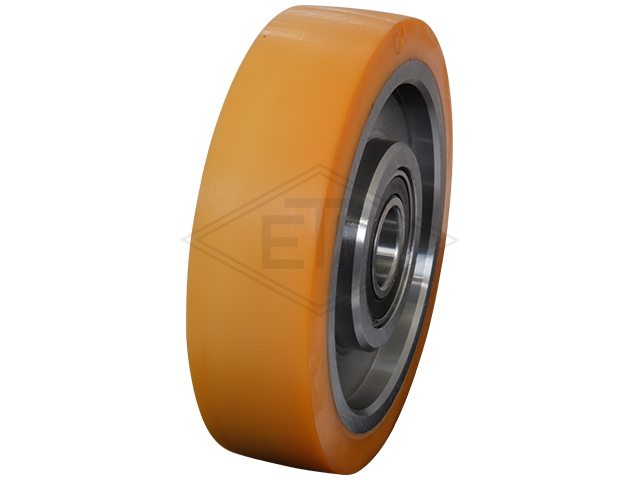 Rol VSL ø 148/25 x 40 mm VU 93° / steel-core, overturned R200, afstandsring ø 38/28 x 8 mm