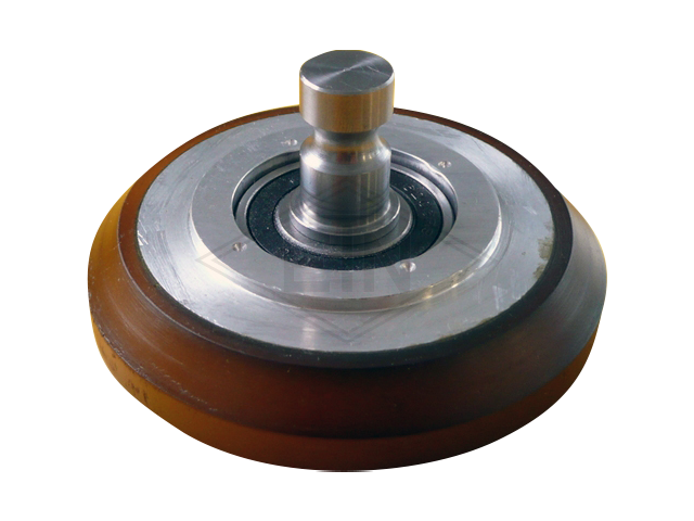 Rol VAL ø 95/17 x 29/24/8 mm VU® 65° / aluminium kern met as en