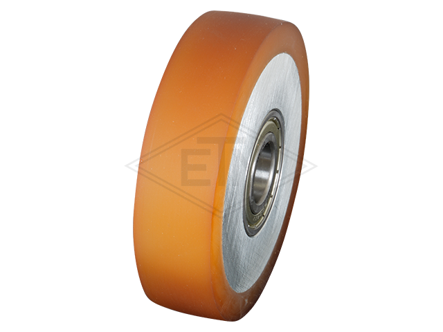 Rol VAL ø 100/20 x 25 mm VU® 80° / rollen met aluminium kern FK1 Al-S (soft) zijdelings rol