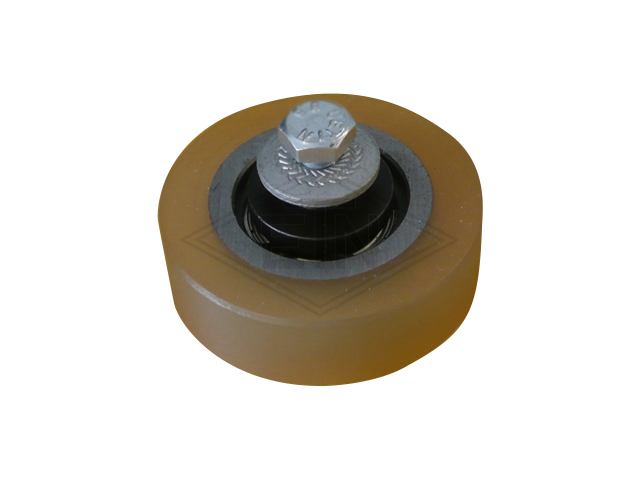 Rol VSL ø 50/10 x 15 mm VU 80° / staal kern incl. as en bevestiging materiaal GG3, GG4 en GG6 middle rol