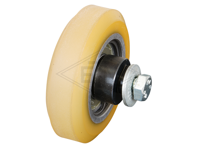 Rol VSL ø 70/17 x 20/12 mm VU 80° / staal kern incl. as en bevestiging materiaal GG6 zijdelings rol