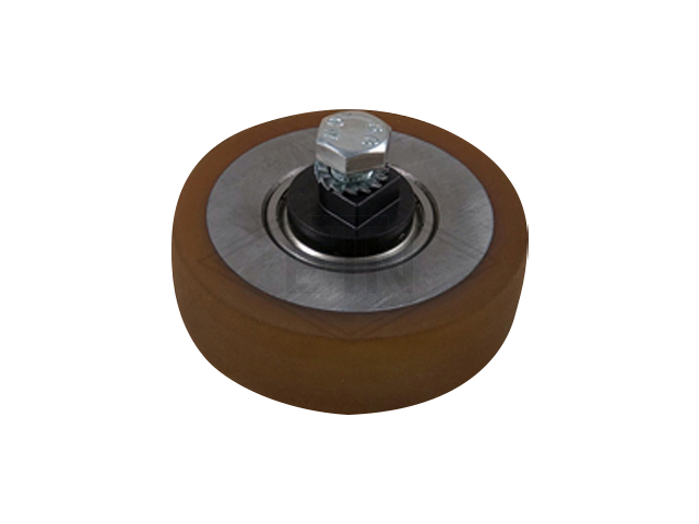 Rol VSL ø 100/20 x 30 mm VU 80° / staal kern incl. as en bevestiging materiaal GGW10 zijdelings rol