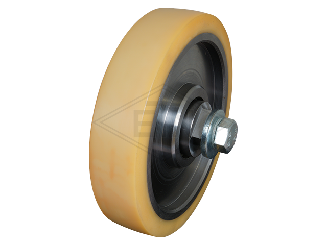 Rol VSL ø 180/30 x 40 mm VU 93°, incl. as en bevestiging materiaal FK8 zijdelings rol