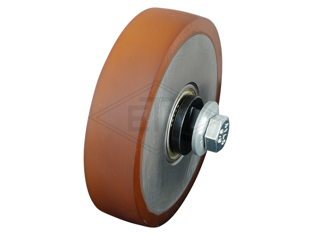 Rol VSL ø 125/20 x 30 mm VU 80°, incl. as en bevestiging materiaal FK4 (soft) zijdelings rol