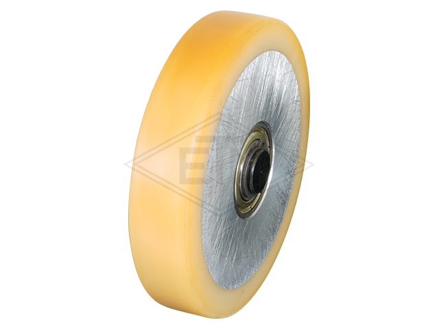 Rol VAL ø 100/15 x 20 mm VU 93° / aluminium kern (no rust on kern), FK 1-5 Al middle rol (Vervanging rol voor rolgeleider met ...