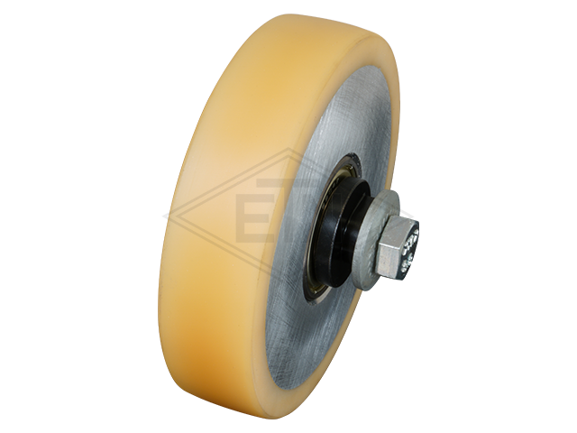 Rol VAL ø 125/20 x 30 mm VU 93°, aluminium kern (no rust on kern), incl. as en bevestiging materiaal FK4 Al zijdelings rol