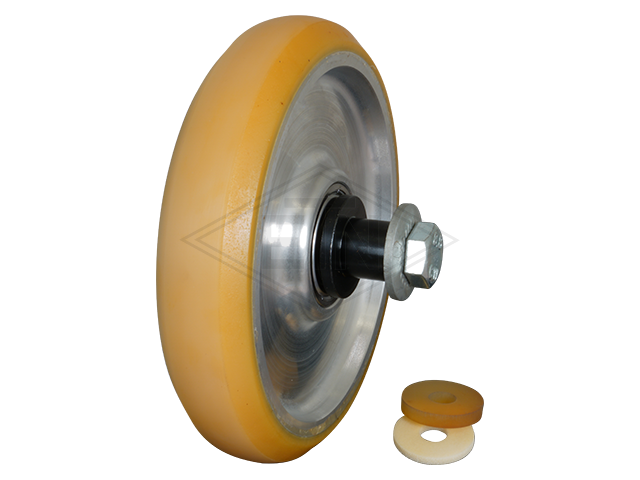 Rol VAL ø 150/20 x 30 mm VU 93°/Al. / incl. as montage materiaal en demping RFG2 - spare rol