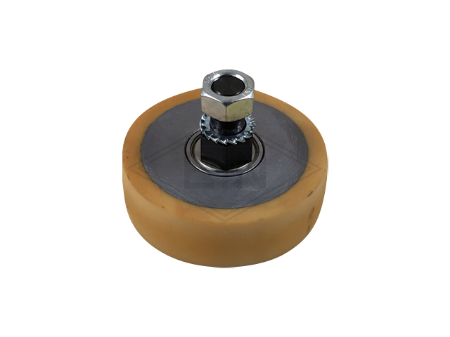 Rol VSL ø 100/20 x 30 mm VU 93° / staal kern incl. excentric as en bevestiging materiaal RS9 rol