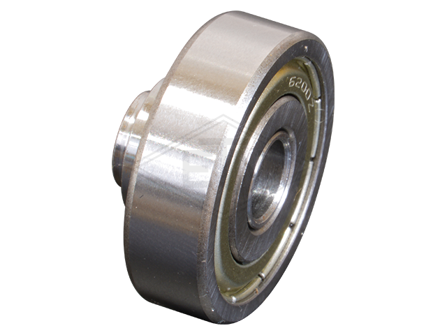 Tegenrol ø 30/10 x 9 mm, as centrisch met holes voor schroef M 8