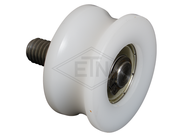 Tegenrol POM ø 36/30/8 x 18 mm, M8 buiten schroefdraad