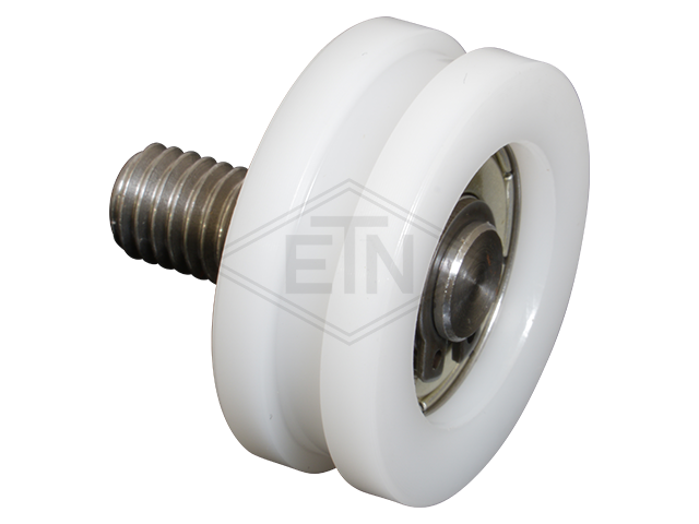 Rol voor retractable skate PA6G ø 30/27/8 x 12 mm, excentrisch