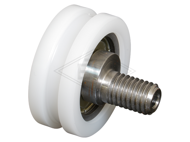 Rol voor retractable skate PA6G ø 30/27/8 x 12 mm, excentrisch