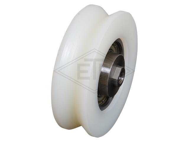 Kabelrol PA6G ø 60/53/M6 x 17,5 mm, as centrisch M6 binnen schroefdraad