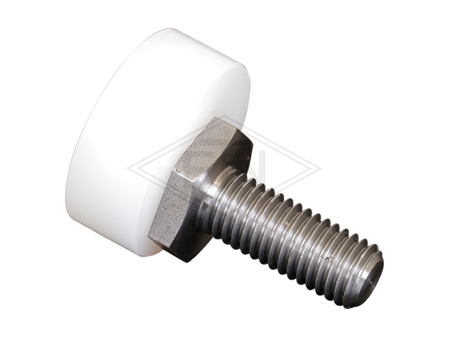 Staafrol PA6 ø 30/10 x 11,6 mm, met excentrisch