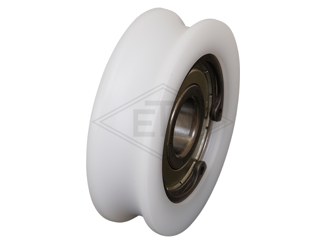 Deurrol POM, ø 68/60/17 x 20 mm, borgring