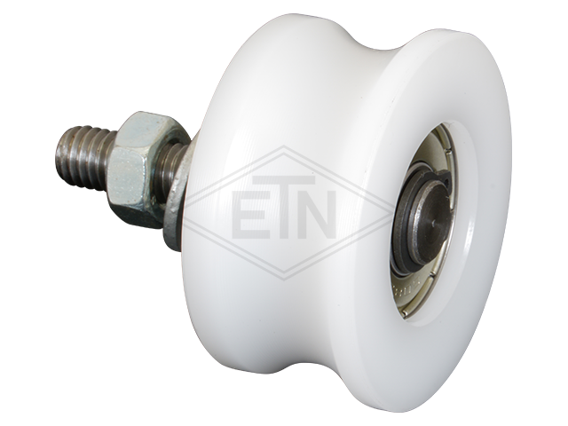 Tegenrol PA6G ø 36/30/M6 x 18 mm, as centrisch M6 buiten schroefdraad