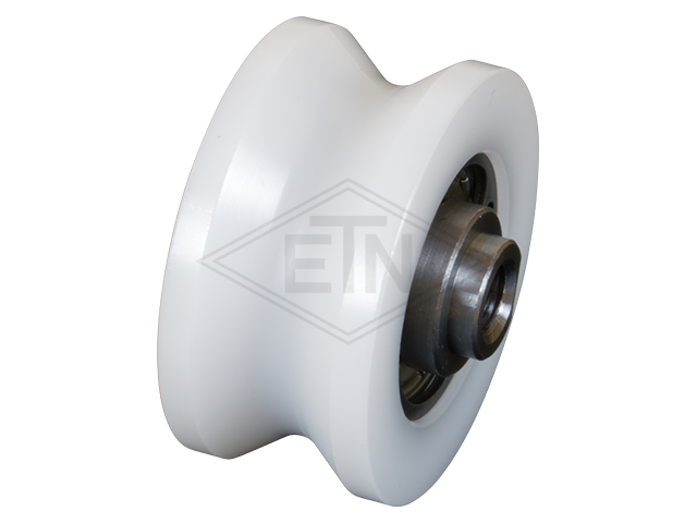 Deurrol POM ø 36/29/M6 x 18 mm, as centrisch M6 binnen schroefdraad