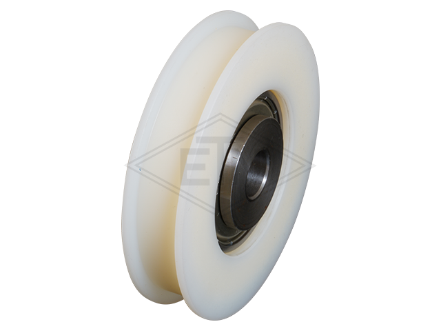 Deurrol PA6G ø 82,5/74,5/12,8 x 17,5/13,5 mm, 2 x bush Inside ø 12,8 mm