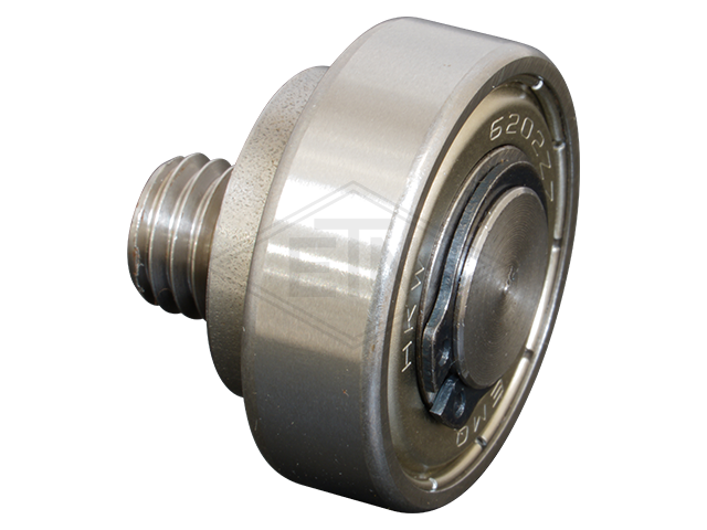 Tegenrol ø 35/15/M12 x 11 mm, met as en