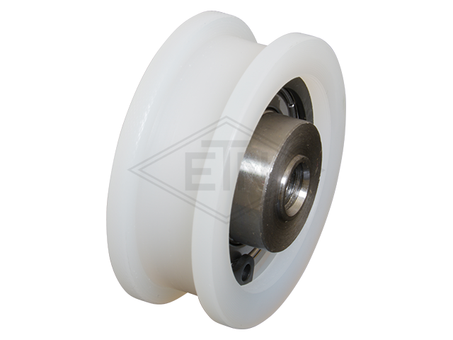 Deurrol PA6 ø 44/38/M8 x 17/10,5 mm, as centrisch M8