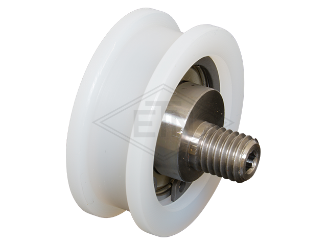 Deurrol PA6 ø 44/38/M10 x 17/10,5 mm, as excentric M10