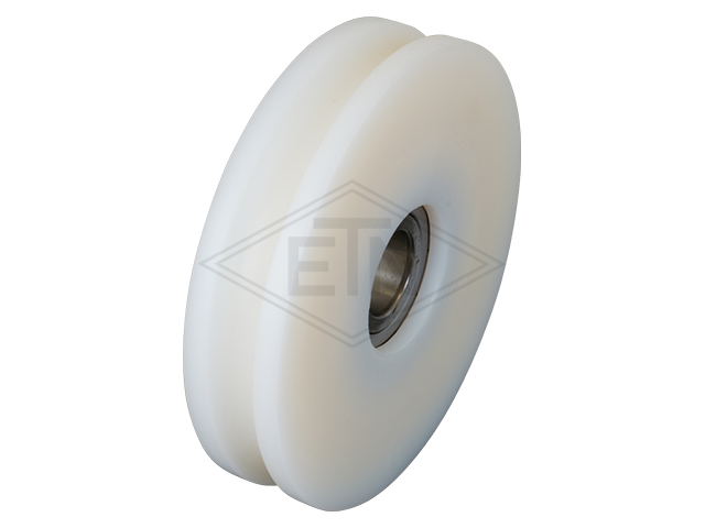Deurrol PA6G ø 95/85/17 x 20 mm, rond groef circlip