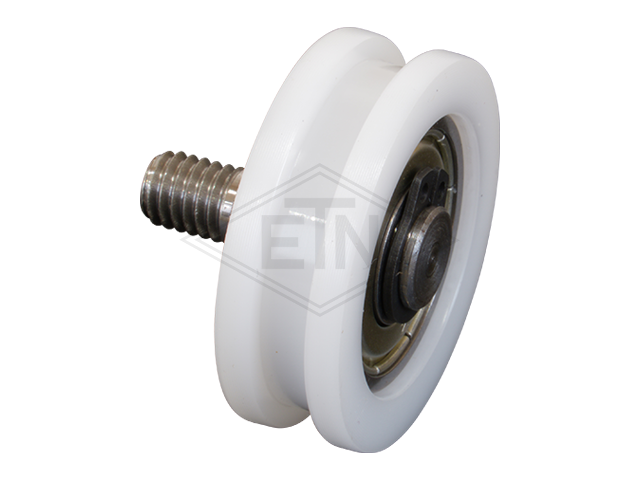 Rol voor retractable skate PA6G ø 30,5/26,5/8 x 10 mm, centrisch as