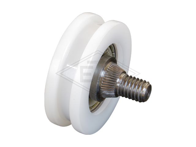Rol voor retractable skate PA6G ø 30,5/26,5/8 x 10 mm, centrisch as