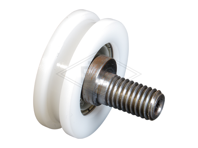 Rol voor retractable skate PA6G ø 30,5/26,5/8 x 10 mm, excentric M8