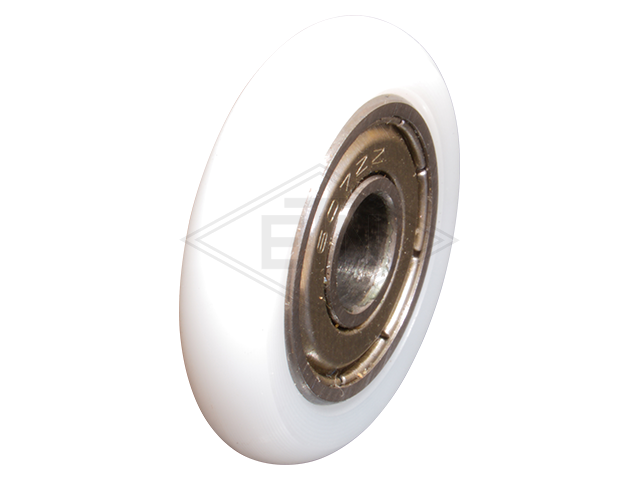 Tegenrol PA6 ø 27 x 6 mm, M6 binnen schroefdraad