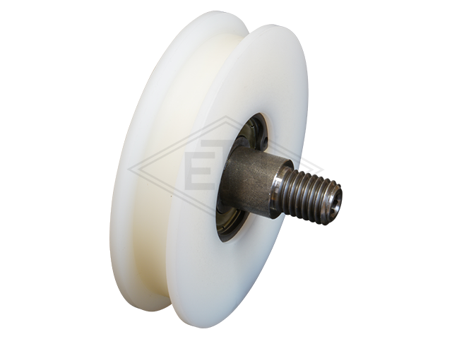 Deurrol PAG6 ø 80/70/M12 x 18 mm, as centrisch M12 buiten schroefdraad