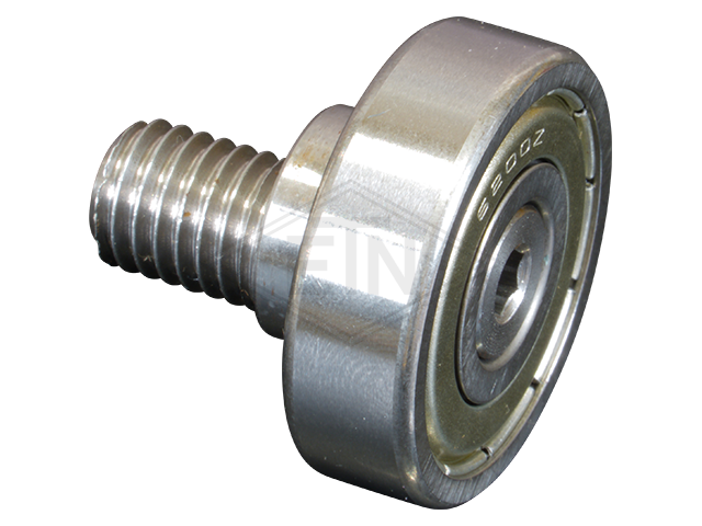 Tegenrol ø 30/10/M10 x 27,5/9 mm, met excentric as M10 buiten schroefdraad