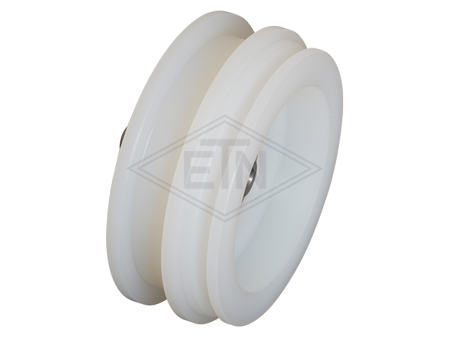 Deurrol PA6 ø 70/60/M10 x 26/10,2 mm, as M10 centrisch buiten schroefdraad