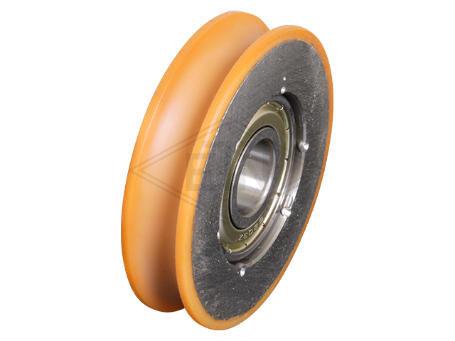 Deurrol VSL ø 70/60/17 x 16 mm, Vulkollan ® 96° Shore A, pressed