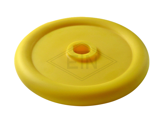 Handwiel ø 300/65 x 40/20 mm, keyway 28/31,3 mm, keyway breedte 8 mm, PA6G, geel