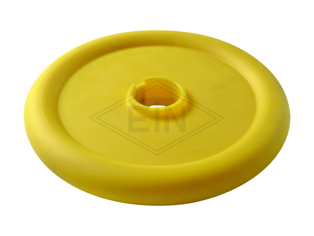 Handwiel ø 300/85 x 40/20 mm, keyway 54/58,3 mm, keyway breedte 16 mm, PA6G, geel