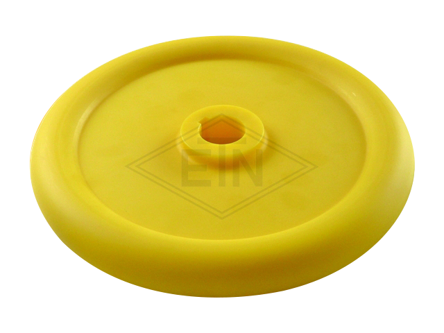 Handwiel ø 300/65 x 40/20 mm, keyway 35/38,3 mm, keyway breedte 10 mm, PA6G, geel