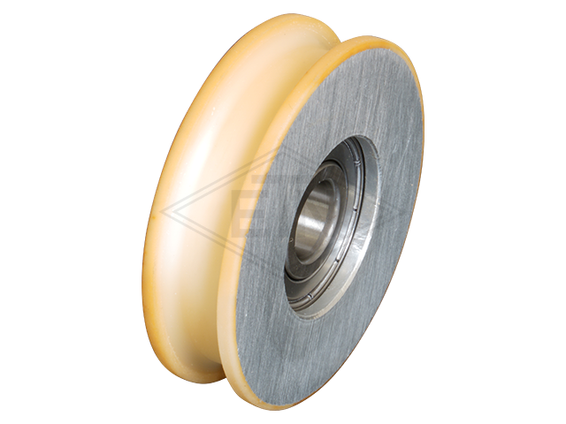 Deurrol VAL ø 58/50/12 x 15,5/10,7 mm, aluminium kern Vulkollan® 96°