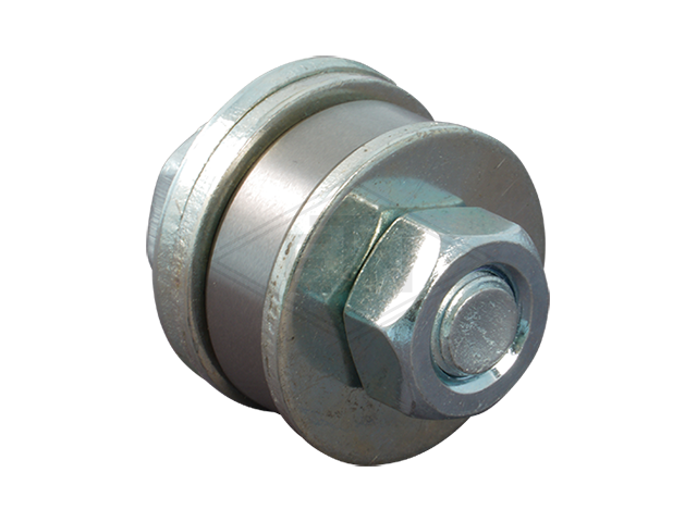Tegenrol ø 22/M8 x 7 mm, Rip-screw M8 x 20, 3 x ring ø 8,4 mm, moer M8