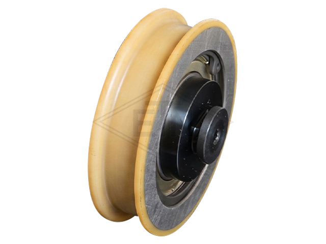 Deurrol VSL ø 76/67/M8x0,5 x 20 mm VU 93°/ staal kern as centrisch M8 x 05 binnen schroefdraad incl. schroef ø 20 x 17 mm