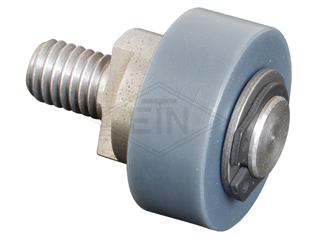 Tegenrol ø 25/M8 x 10 mm, ETN ® -HM1000, centrisch as M8 buiten schroefdraad lenght 31,5 mm, met adjusting ring en borgring