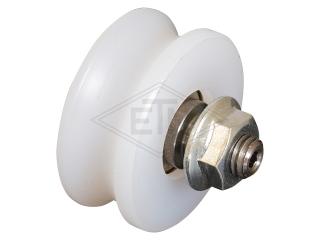 Deurrol PA6 ø 38/32/M8 x 16 mm, M8 buiten schroefdraad Ripp moer M8