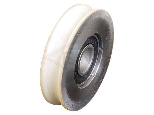Deurrol VSL ø 66/60/15 x 14,5 mm, steel-core, mantle out van Vulkollan® 96° Shore A, caulked