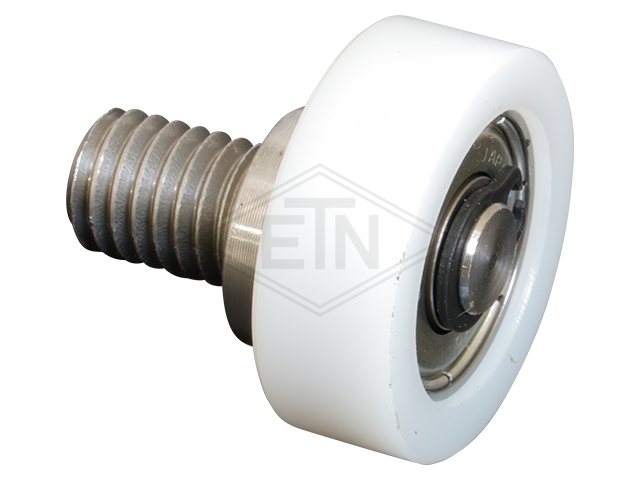 Tegenrol PA6G ø 22/8 x 8 mm, M8 buiten schroefdraad