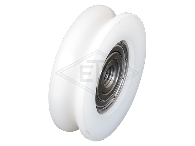Deurrol PA 12 G ø 56/48,5/M10 x 16 mm, centrisch as M10 binnen schroefdraad voor high loads
