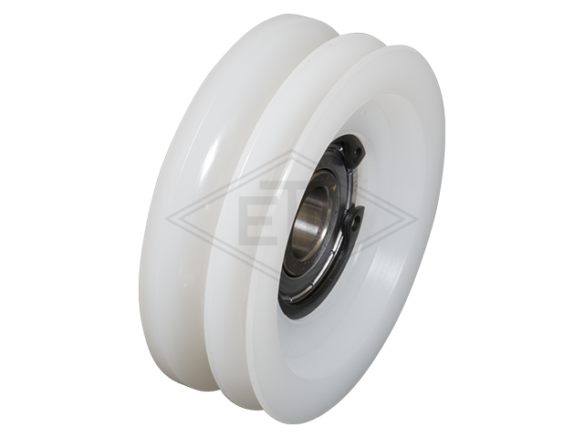 Deurrol PA 12 G ø 65/55/12 x 21 mm, met rond groef