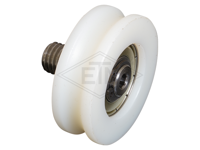 Kabelrol PA6G ø48/43/M12 x 16 mm, as centrisch M12 buiten schroefdraad